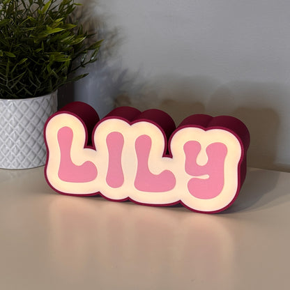Personalized LED night light