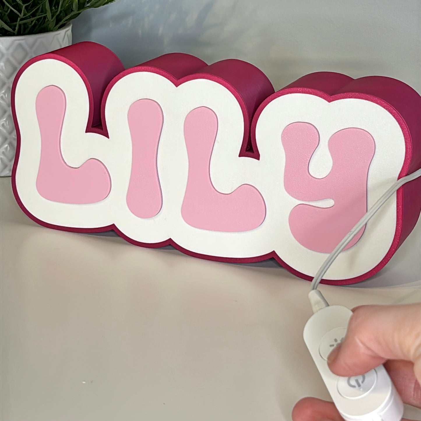 Personalized LED night light