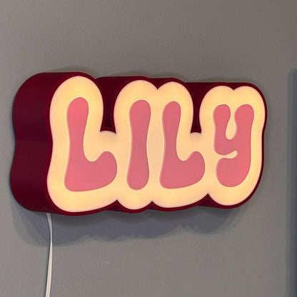 Personalized LED night light