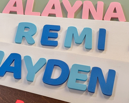 Look what I made sign with clothespins